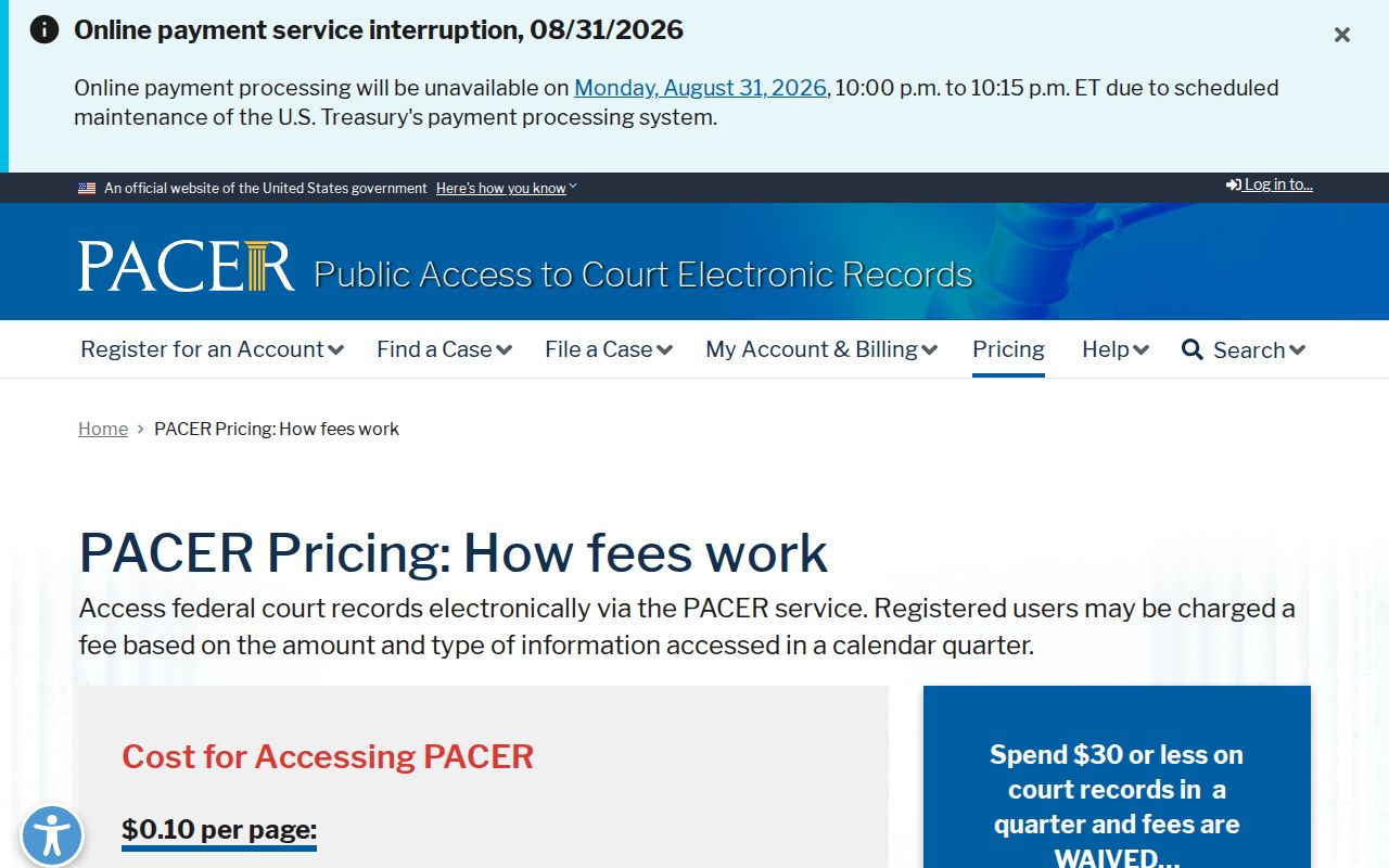 Dare County court docket context for Manteo and federal PACER distinction